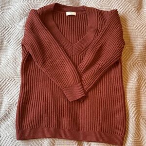 Babaton (Aritzia) Roger Sweater Burgundy EUC